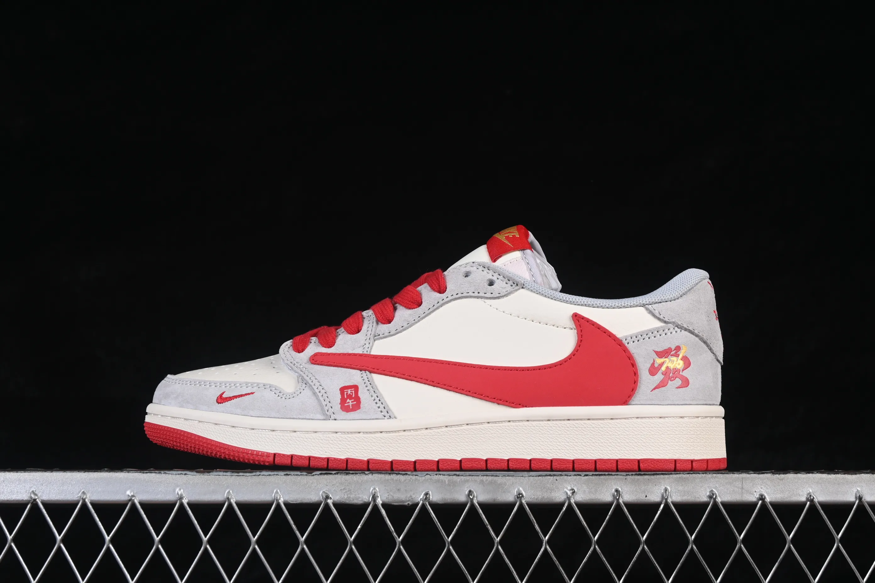 All categories Air Jordan Jordan series basketball shoes Air Jordan 1 Low High-end customized low-top sneakers Travis Scott x Fragment Design x Air Jordan 1 Low OG SP AJ1 Joe 1 Year of the Horse limited edition Running horse print low-top cultural casual sneakers QW5288-141